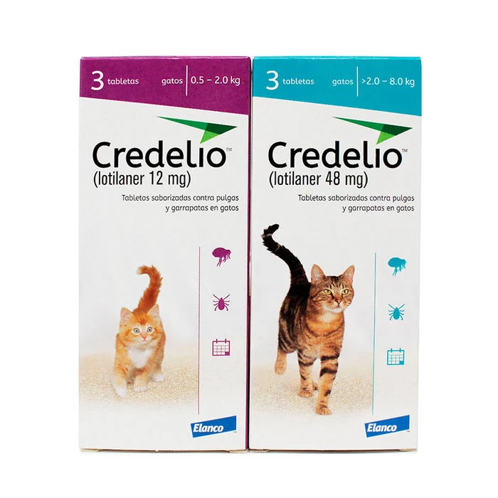 Credelio Gatos 12 y 48 mg – 3 Tabletas | Elanco