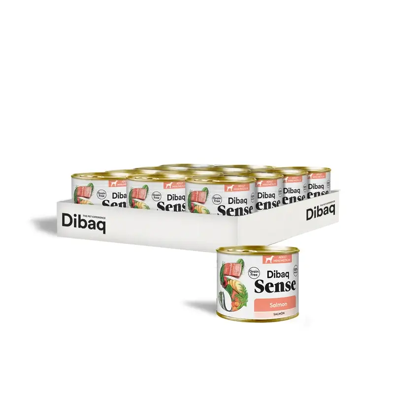 Dibaq Sense Comida Húmida para Cães com Salmão, 12 x 190 g