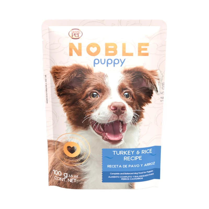 Grandpet Noble Puppy Receta Pavo y Arroz - Alimento Húmedo para Perro Cachorro