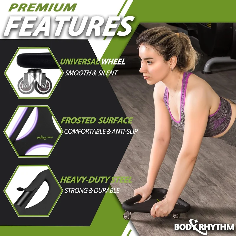 Abdominal & Core Coaster Strength Workout Trainer, Ab Wheel Roller