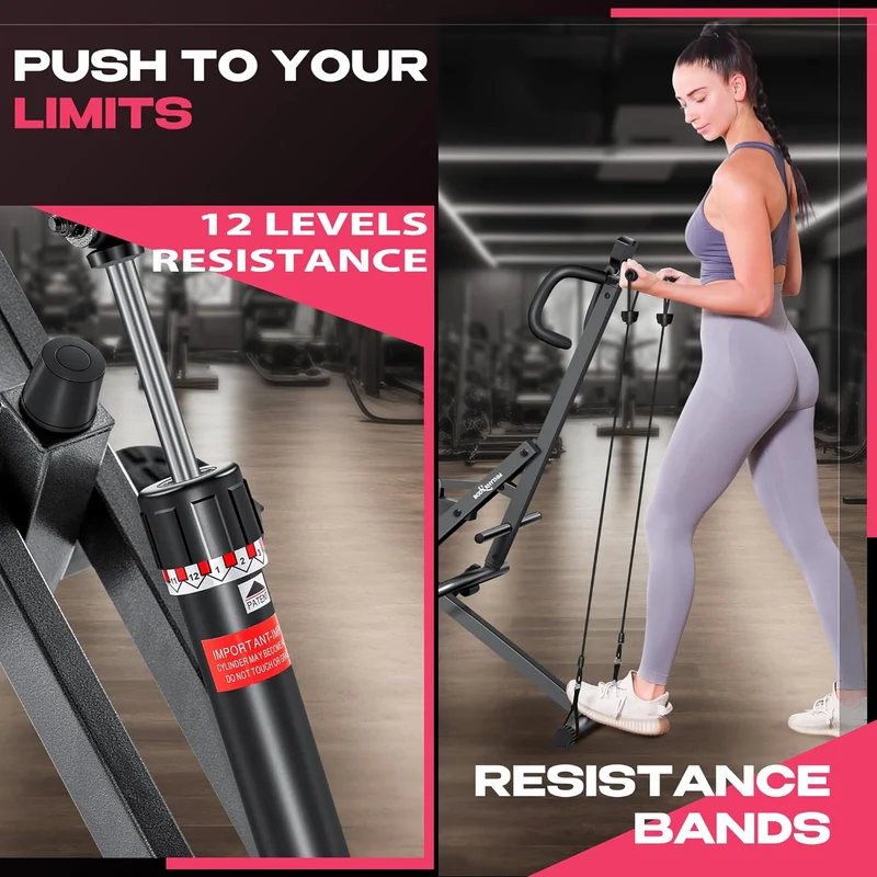 Squat Machine for Home Gym, Squat Assist Trainer, Rowing Machine