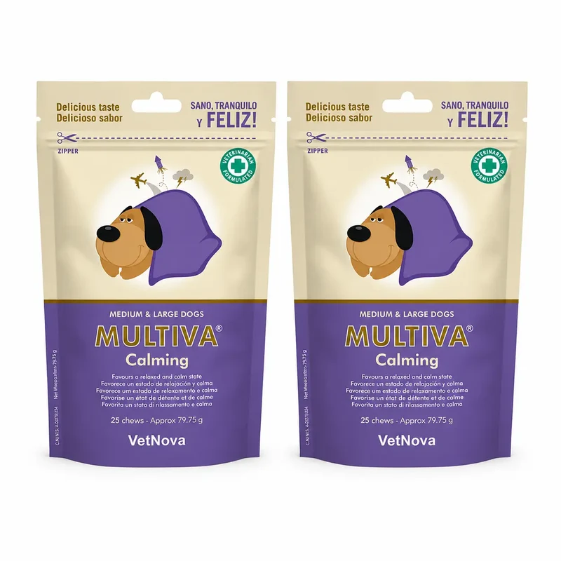 Multiva Vetnova Multiva Calming Cães de médio e grande porte, 25 pastilhas , embalagem 2
