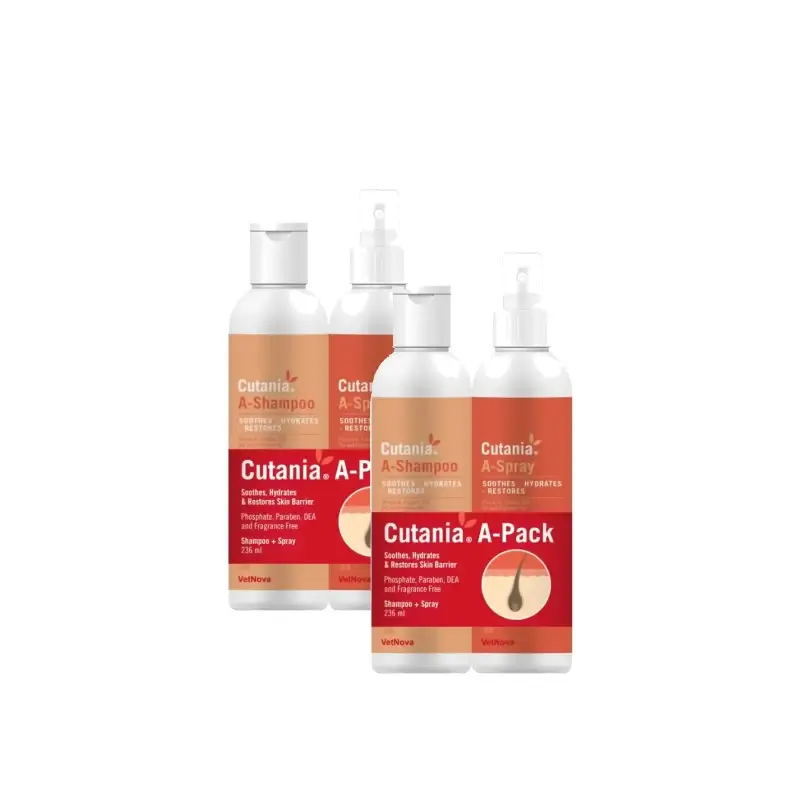 Cutania A-Pack 236 ml, embalagem com 2 unidades