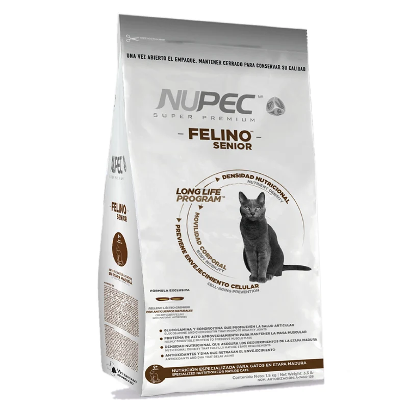 NUPEC Felino Senior 1.5 kg – Alimento para Gatos