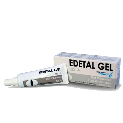 Edetal Gel 10 g – EDTA Oftálmico para Perros, Gatos y Caballos | Santgar