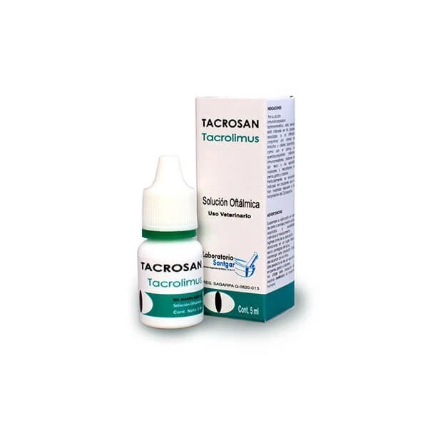 Tacrosan Solución 5 mL – Tacrolimus 0.03% Oftálmico | Santgar