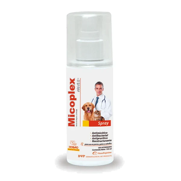 Micoplex Max Spray 120 mL – Dermatológico para Perros y Gatos | Holland