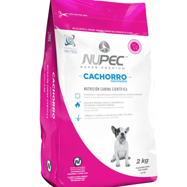 NUPEC Cachorro Raza Pequeña – 2 kg y 8 kg