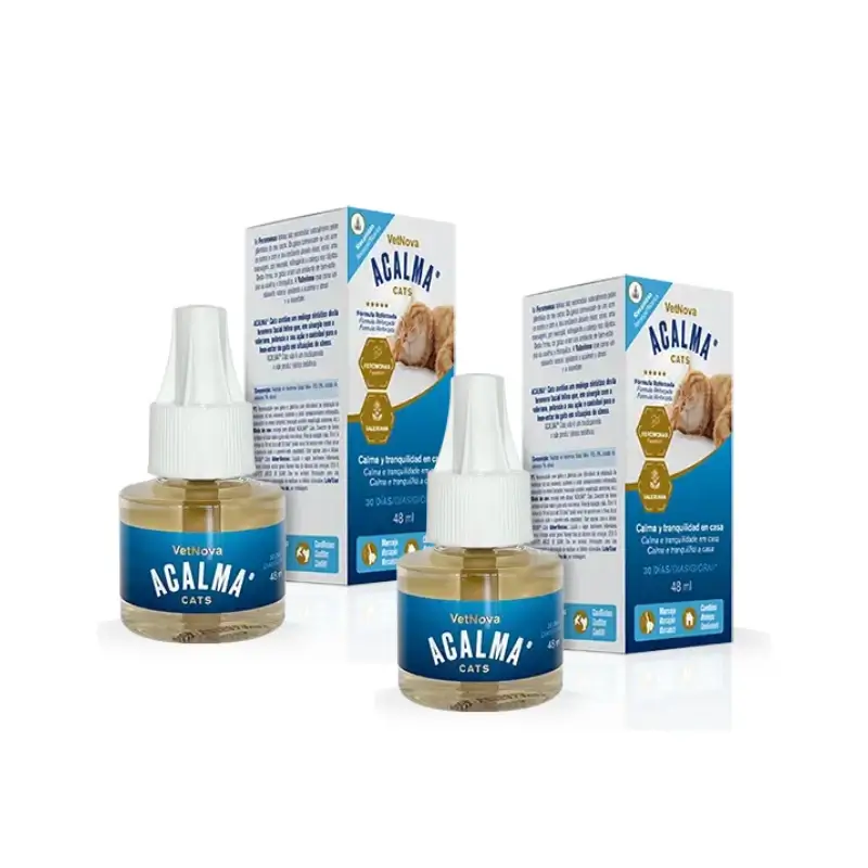 Vetnova Acalma para gatos - recarga de 48 ml, embalagem de 2