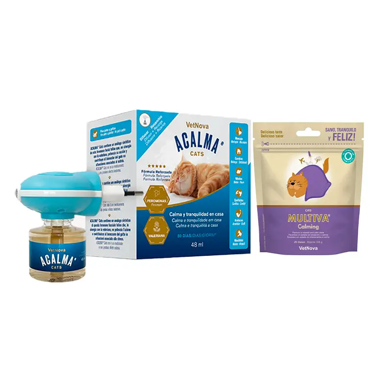 Vetnova Gatos Multiva Calming + Acalma difusor-recarga 48ml