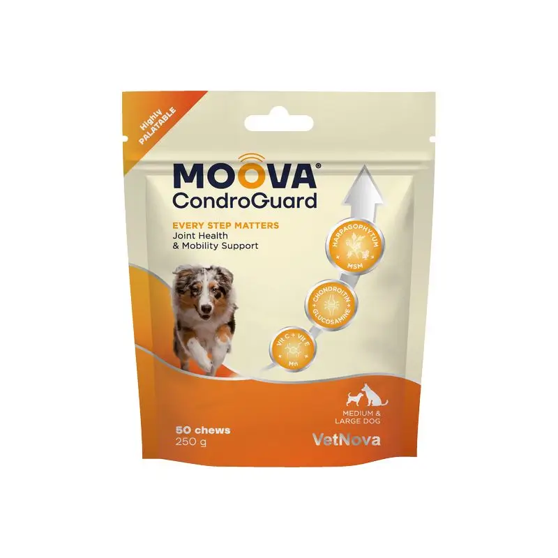 Moova ChondroGuard Cães de Médio e Grande Porte 50 pastilhas