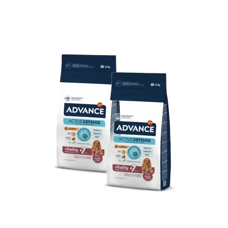 Advance Senior Medium +7 Pollo y Arroz, 12 kg