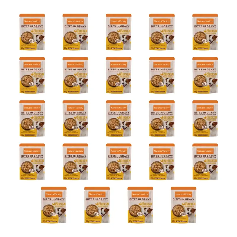 Nature's Variety Mini Pollo y Verduras, 100 gr, pack 24