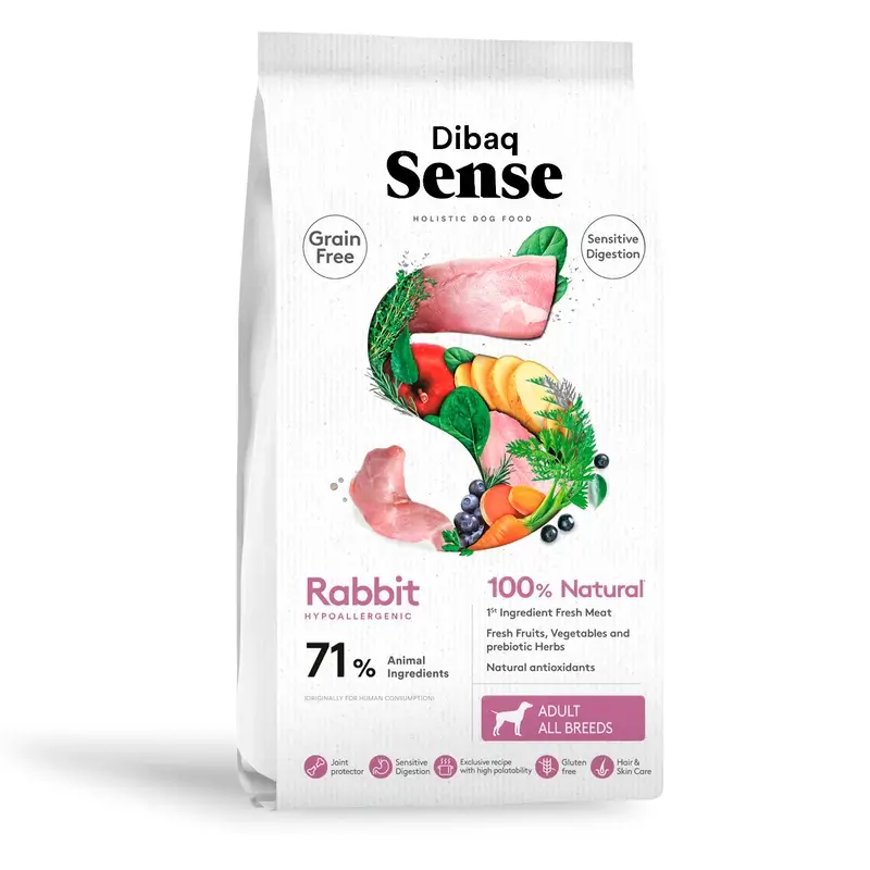 Dibaq Sense Pienso Perros Grain Free Sensitive Conejo, 2 kg