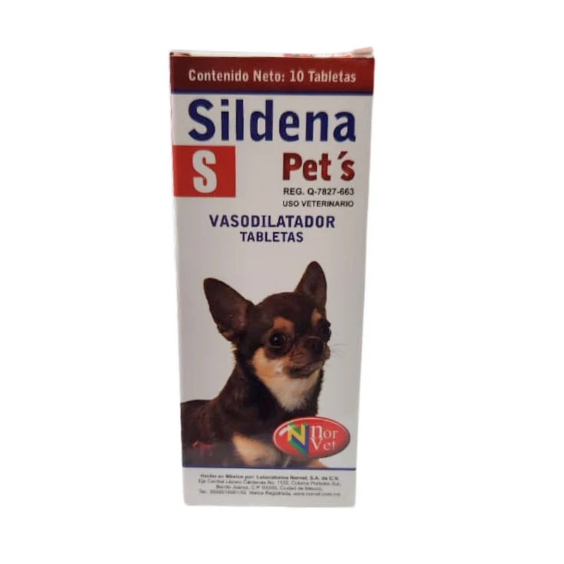 Sildena Pets S/M NRV – 2.5 y 5 mg | 10 Tabletas | Norvet