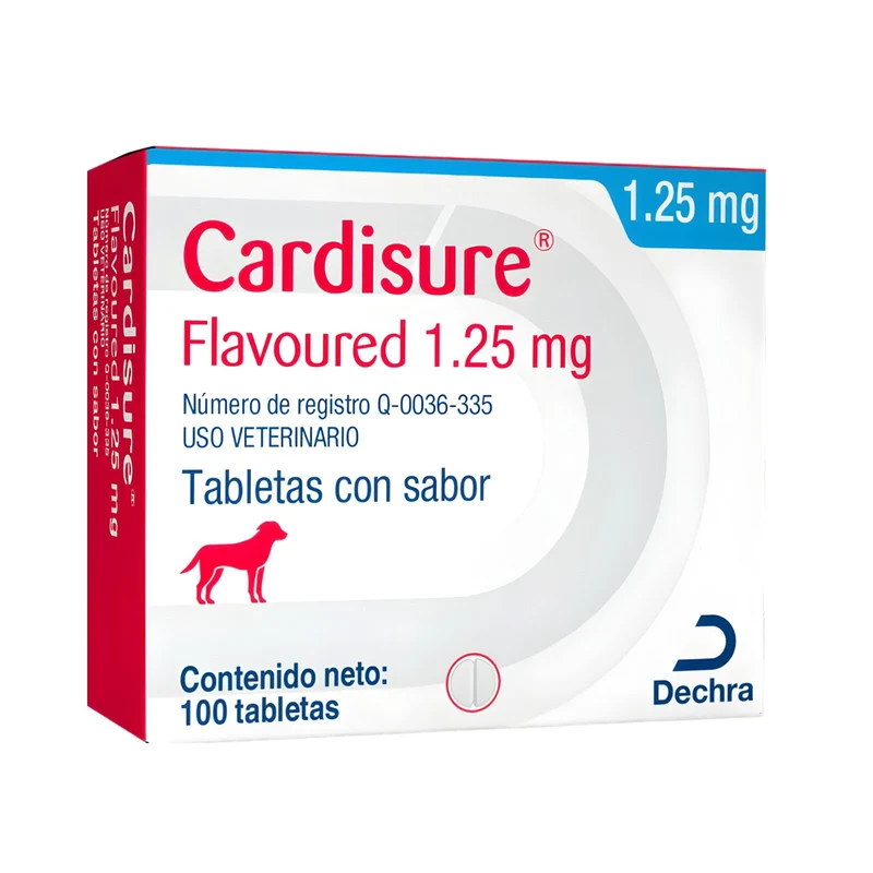 Cardisure 1.25, 2.5 y 5 mg – 100 Tabletas para Perros | Dechra