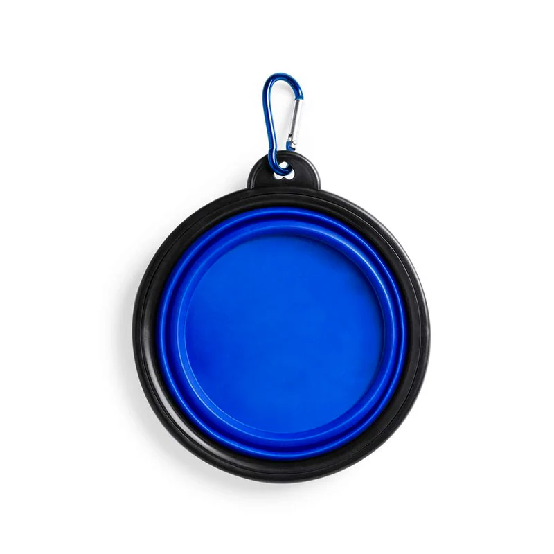 Bowl Plegable para Mascotas 450ml con Mosquetón Metálico