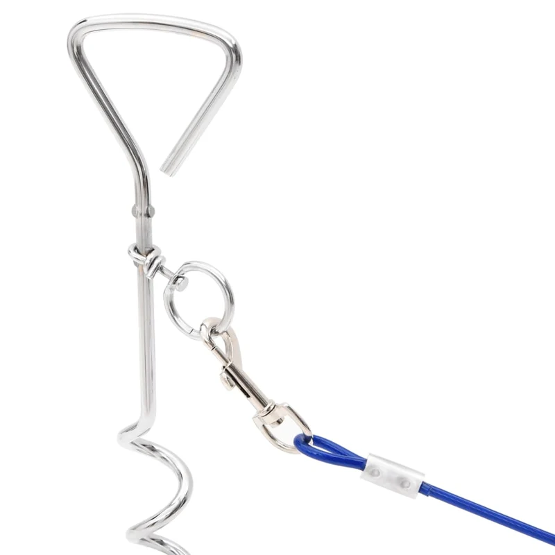 Cable De Amarre Para Perros Con Estaca De Tierra 5 M