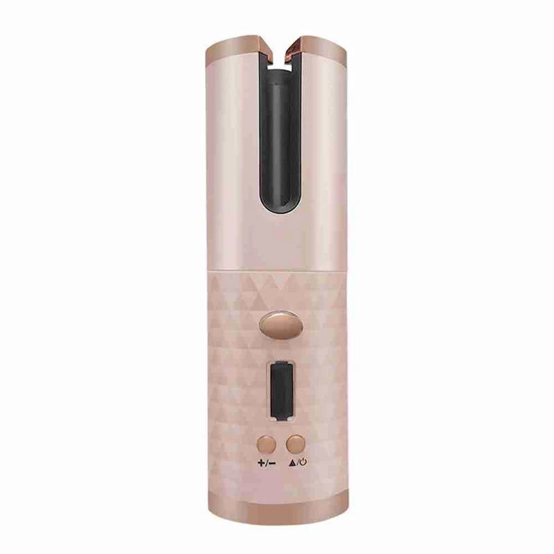 Cepillo de Pelo Rizador Automatico Recargable por USB Almalux® Rosa QM600