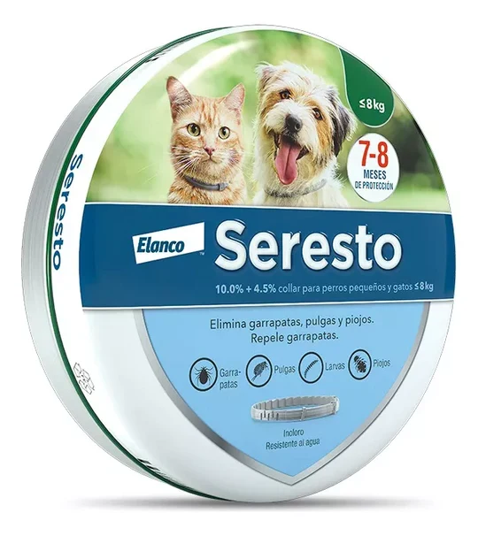 Seresto – Collar para Perros ≤8 kg y Gatos | Elanco