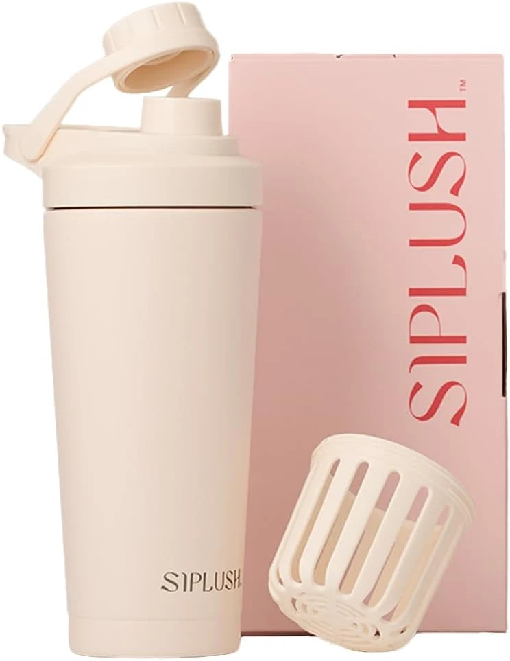 Insulated Stainless Steel Blender Shaker Cup for Protein Mixes 24oz
