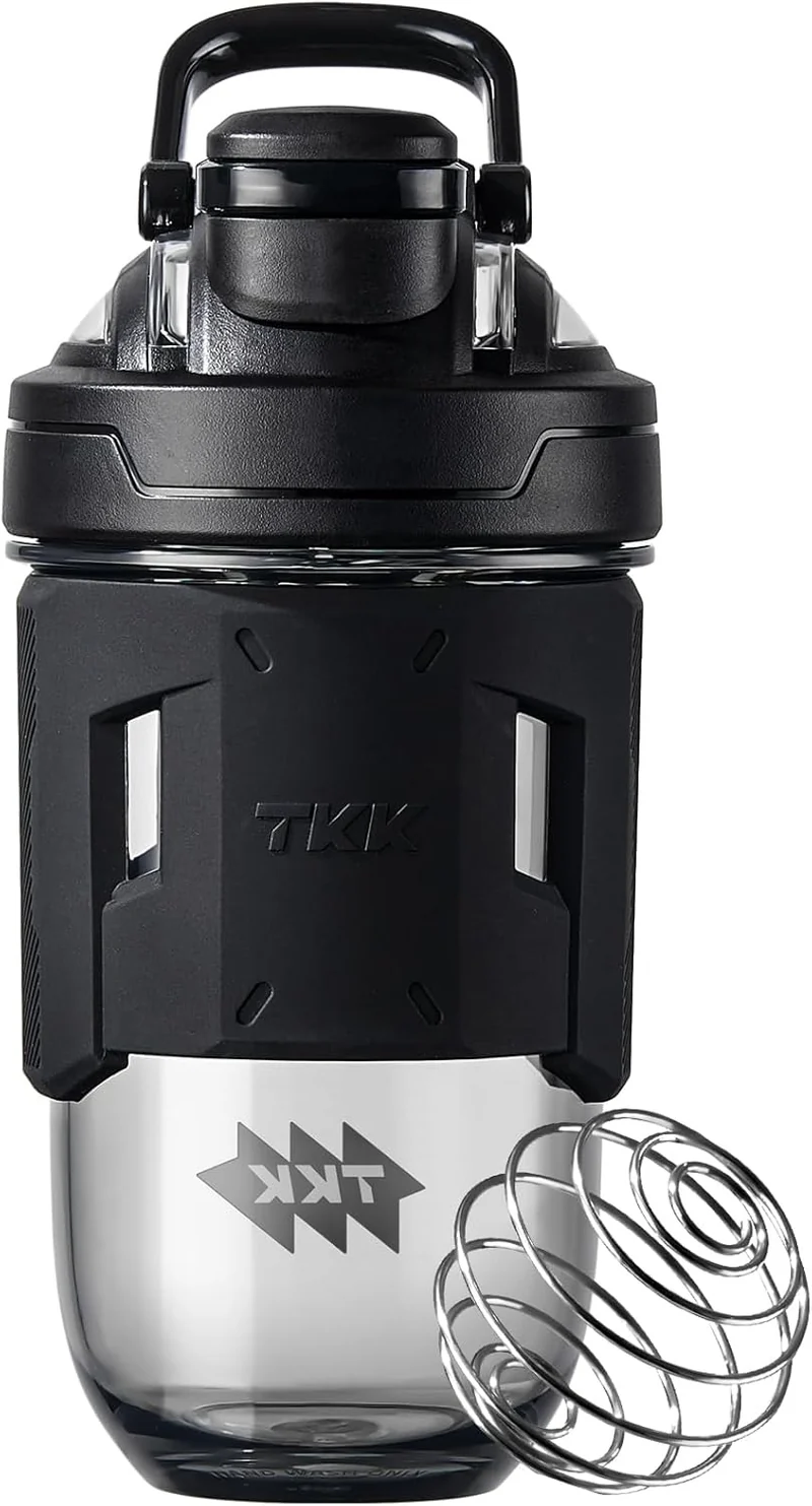 Blender Shaker Bottle 24 Ounce With Blending Ball Plastic Protein Shaker