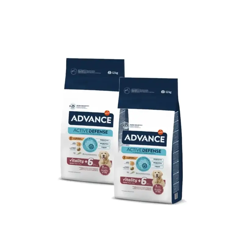 Advance Senior Maxi +6 Frango e Arroz, 12 kg
