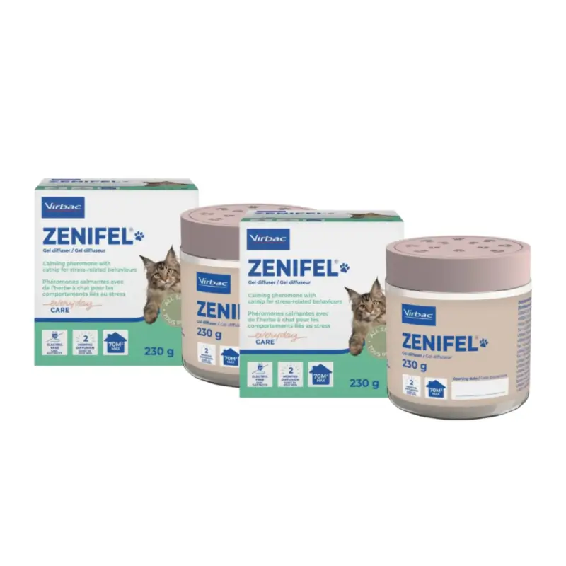 Virbac Zenifel Gel Difusor Gatos, Pack 2 x 230 gr