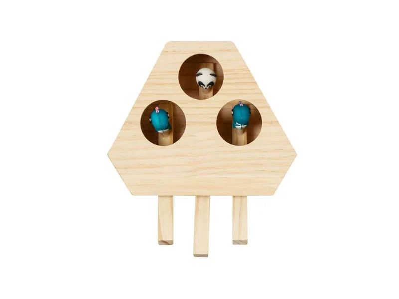 Juego de Madera para Mascotas con Figuras Divertidas y Seguras