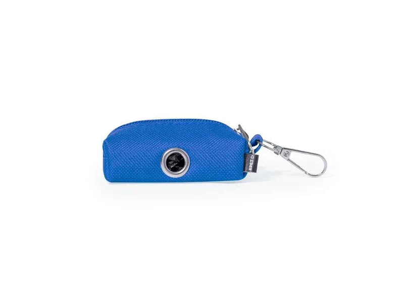 Dispensador de bolsas para mascotas en RPET con mosquetón y 15 bolsas