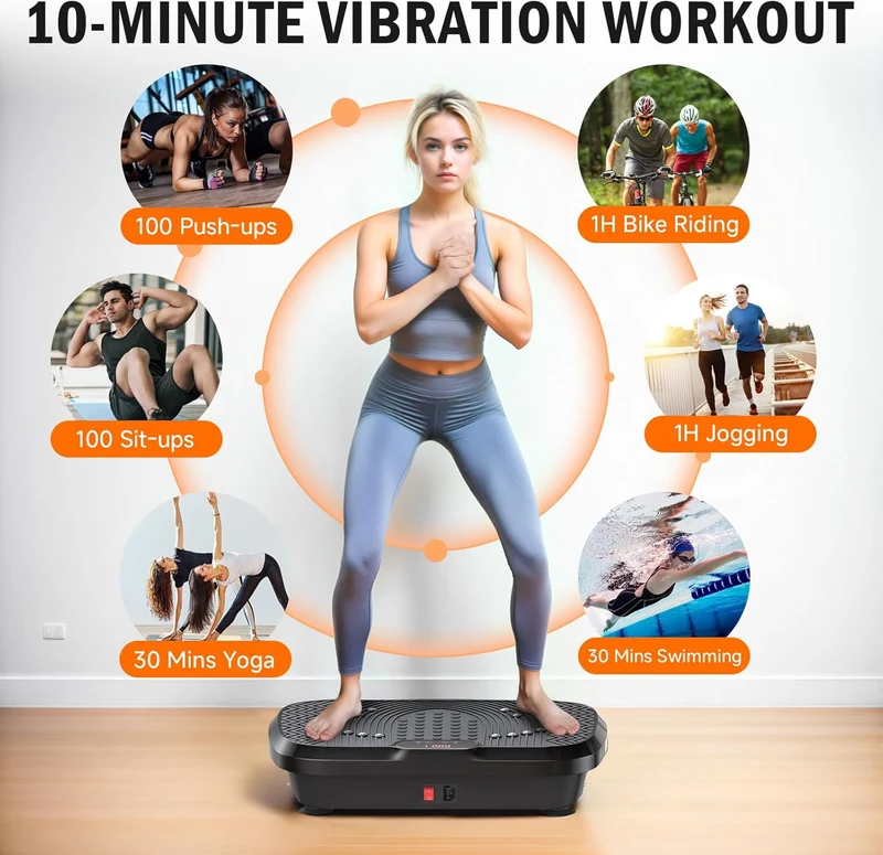 Vibration Plate Exercise Machine, Whole Body Workout Vibration Plate