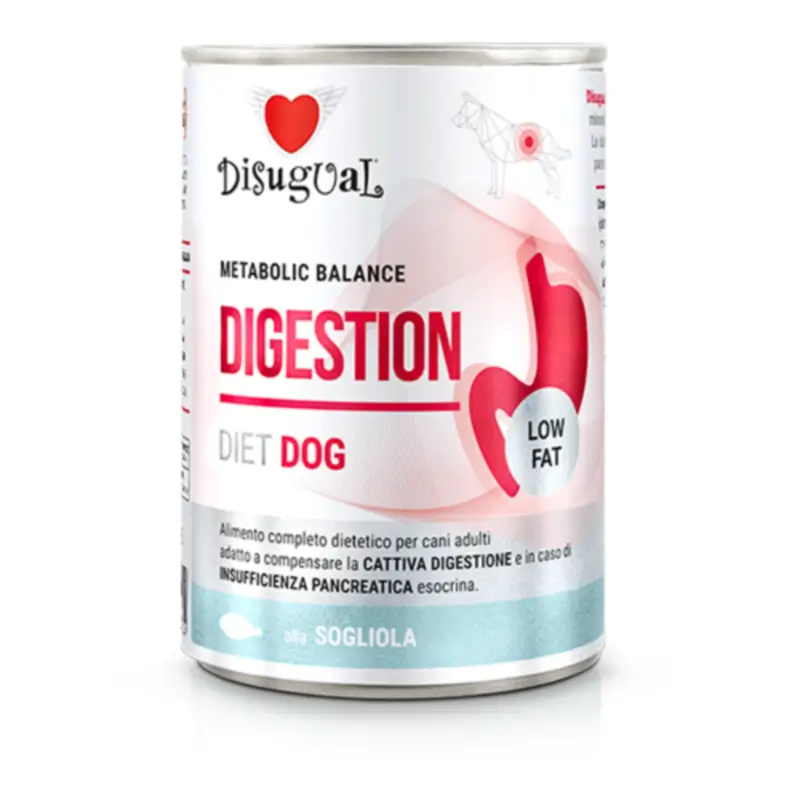 Disugual Diet Dog Digestion Baixo Teor de Gordura - Linguado, 6x400