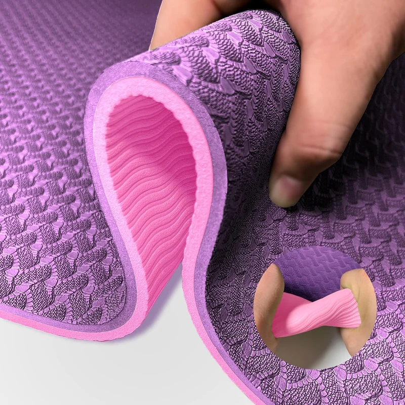 Yoga Mat 1/3 inch Exercise Mats 8mm Non-Slip Extra Thick High-Density