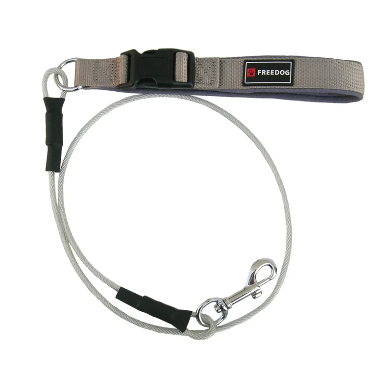 Freedog Trela de Metal Anti-Mordida, 6 mm, 120 cm