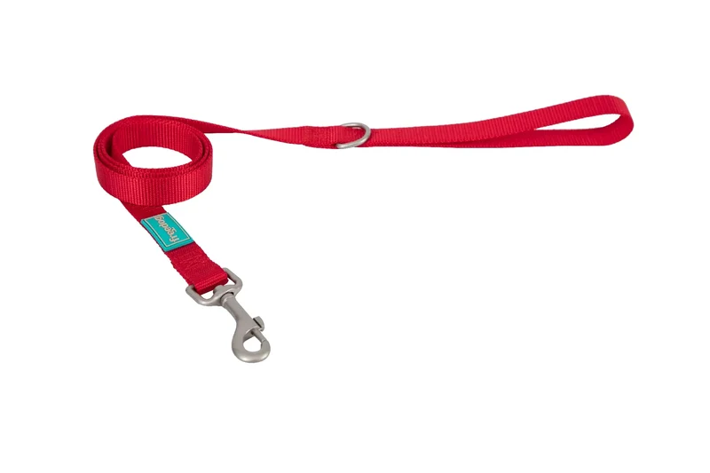 Freedog Correa Nylon Basic Rojo, 25 mm 120 cm