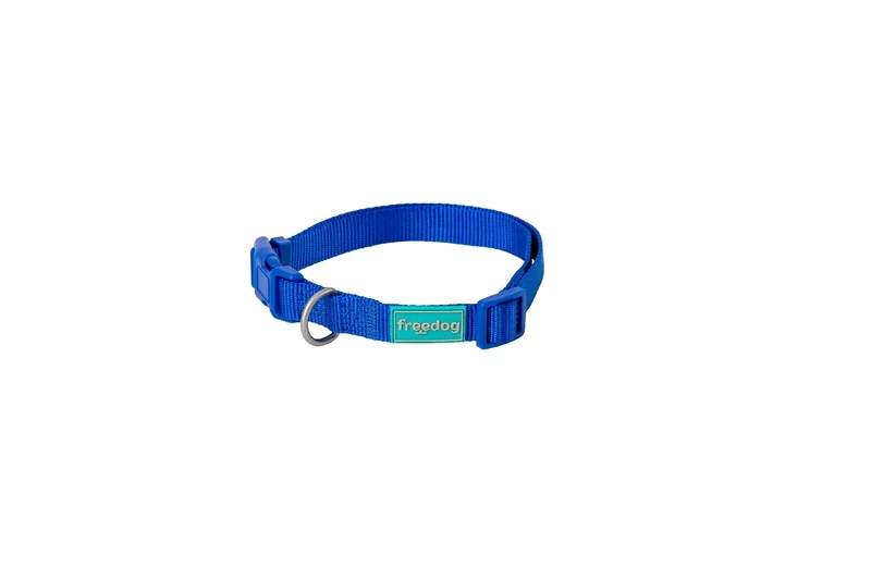 Freedog Collar Nylon Basic Azul, 25 mm 38/66 cm