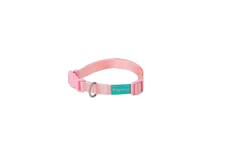 Freedog Collar Nylon Basic Rosa, 8 mm 10/20 cm