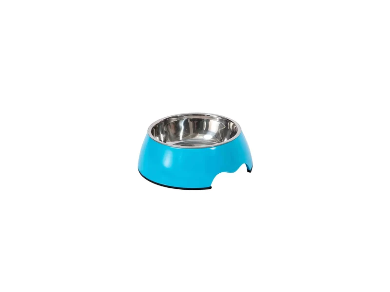Freedog Comedero Melamina Inox Azul S, 210 ml
