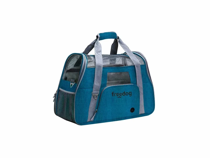 Freedog Transportín Crossworld Azul, 51x23x35 cm