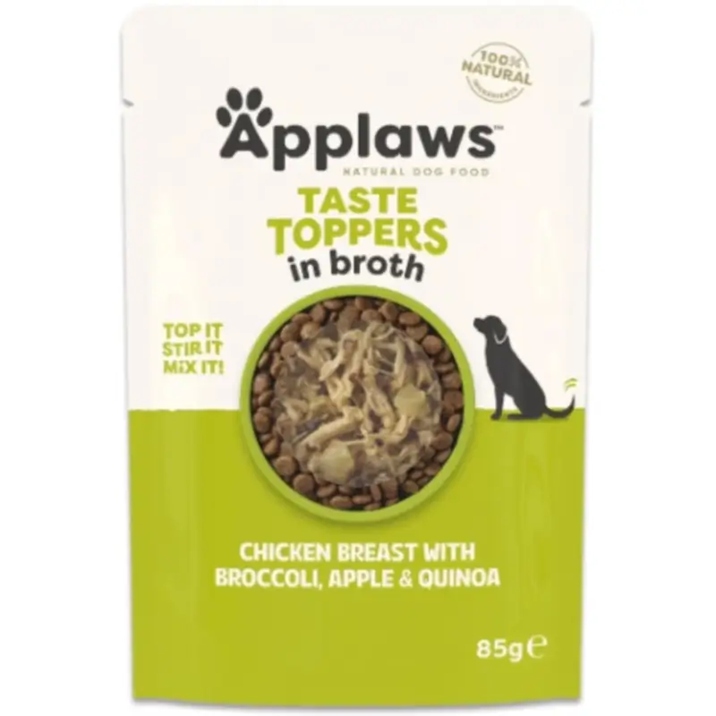 Applaws Dog Sobre Topper Frango, Brócolos e Quinoa, 12x85 g