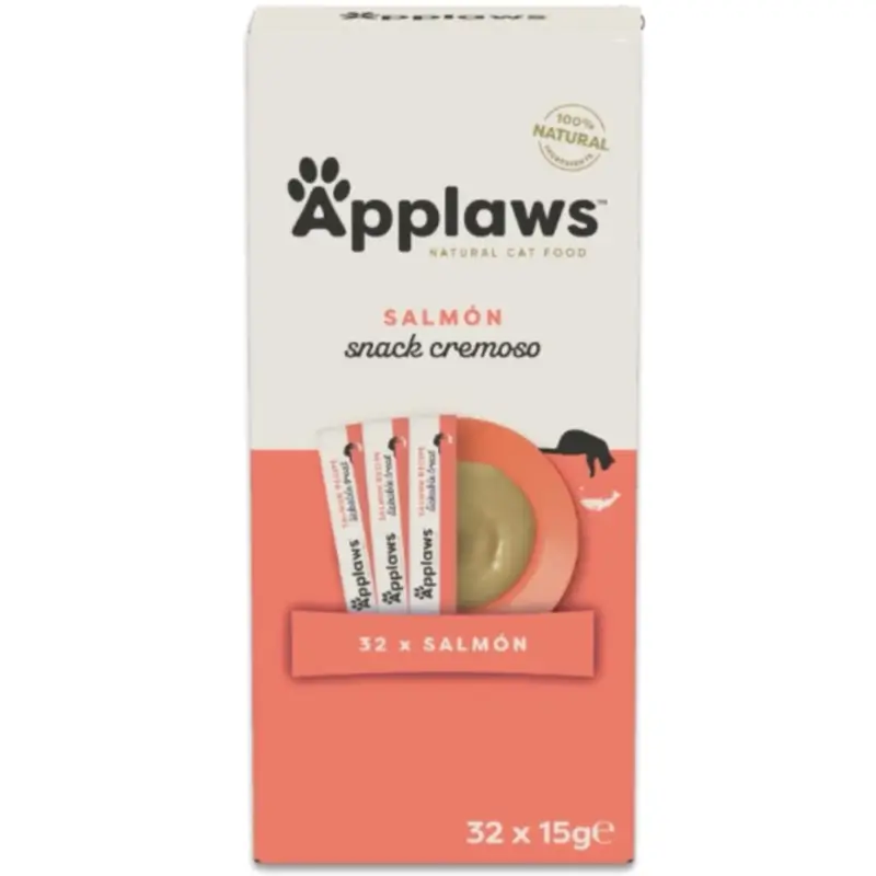 Applaws Cat Snack Lickable Salmon, 4x8x15 g