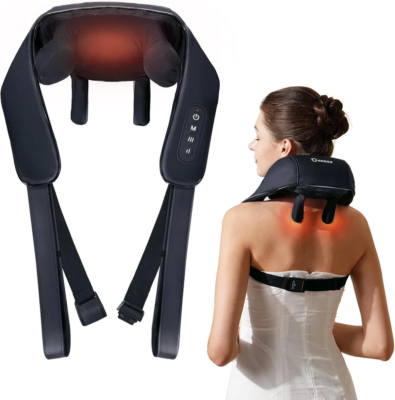 Neck Massager with Heat, Cordless Deep Tissue 4D Expert Kneading Massager