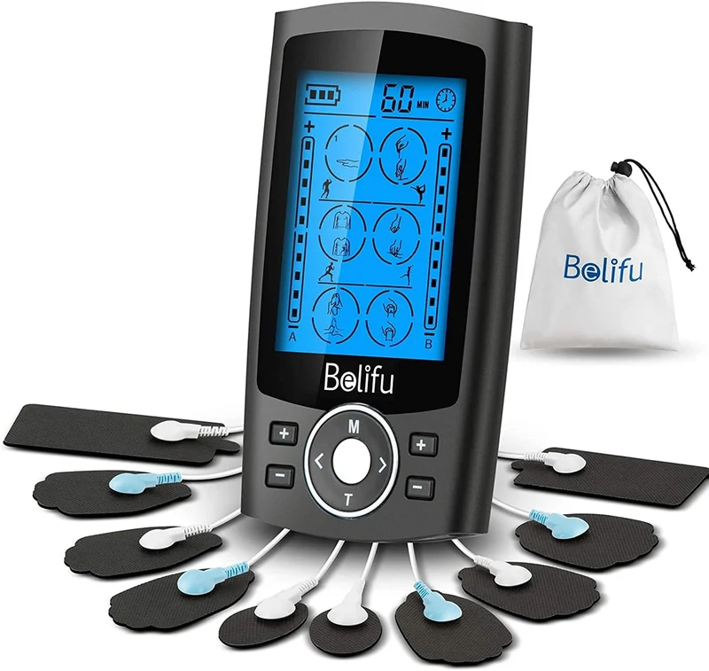 Muscle Stimulator for Pain Relief TherapyMuscle Massager with 10 Pads