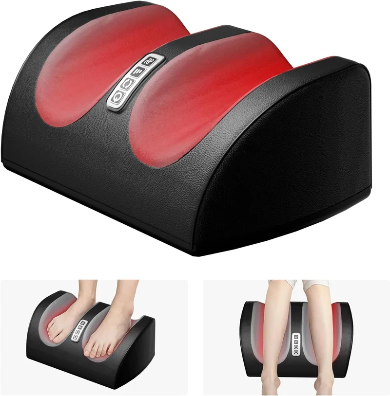 Foot Massager Machine with Heat, Foot and Calf Massager with Massage Roller