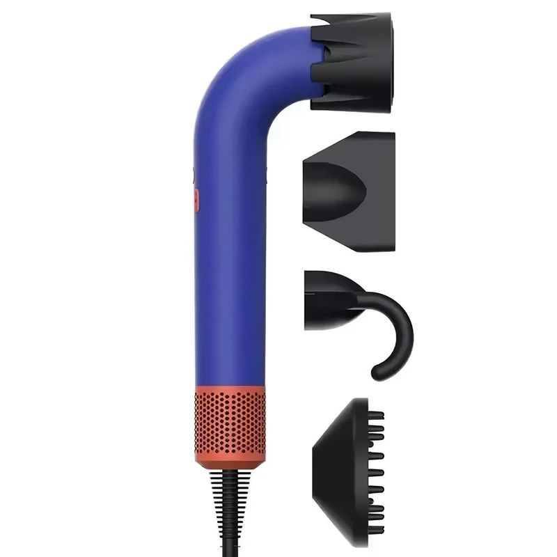 Secador de pelo Almalux® SECDYS CURVO sin aspas 5 en 1 con iones negativos, 1400W con Accesorios – Secado rápido, potente y silencioso