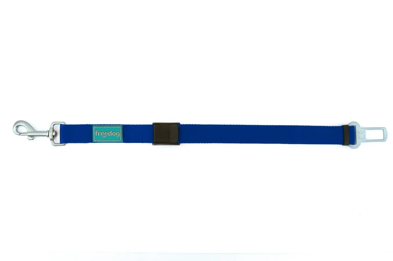 Freedog Cinturón Seguridad Coche Azul, 25 mm 36/56 cm