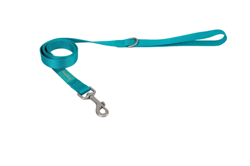 Freedog Trela de Nylon Basic Turquesa, 25 mm, 120 cm