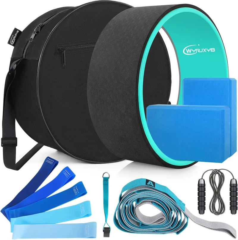 Yoga Wheel Set (11-in-1) for Stretching and Improving Backbends