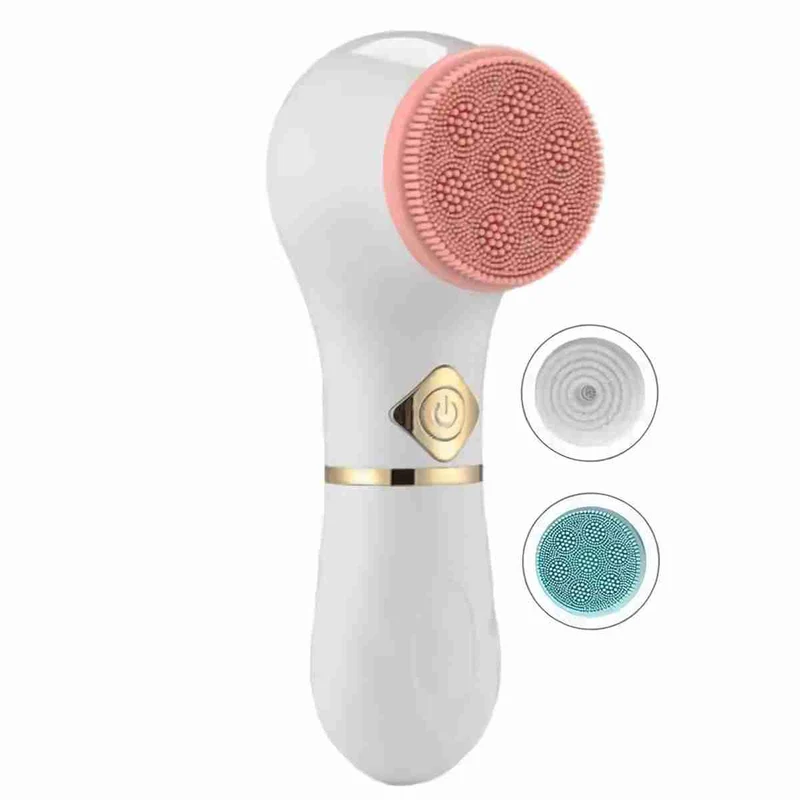 Cepillo de limpieza facial giratorio Almalux® con tres cabezales intercambiables - Tu Secreto para una Piel Radiante