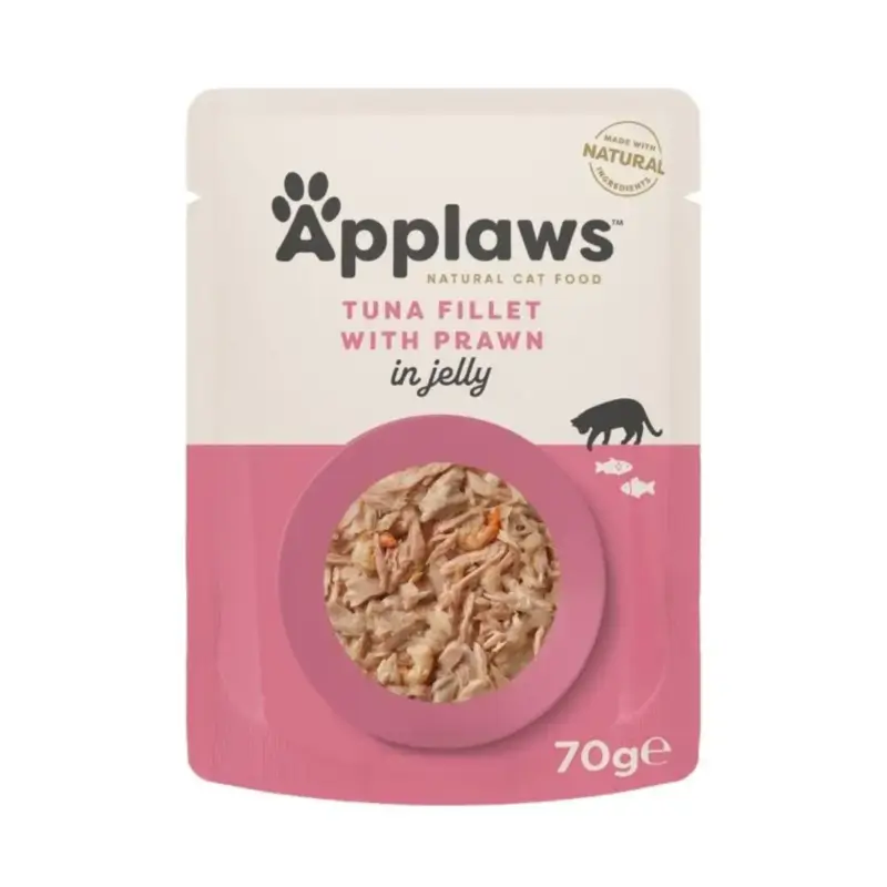 Applaws Cat Sobre Jelly Atun Con Gambas, 16x70 gr